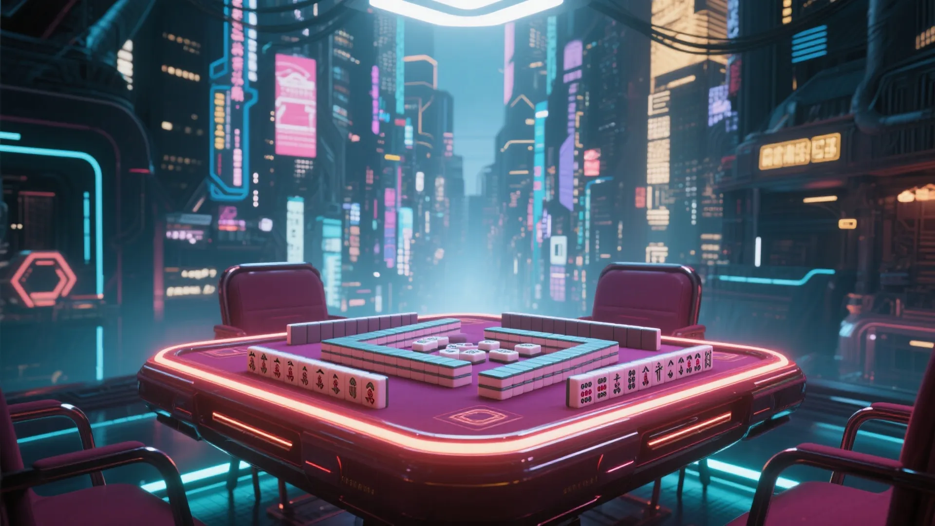 欢乐麻将游戏背景